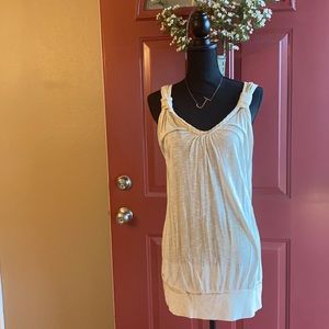 Maurices, Size 0, Ivory and Gold Top/Dress